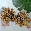 Hufa Bamboo straws are in stock. Yellow bamboo natural bamboo straws are healthy and environmentally friendly, exclusively for bars. Factory direct sales. Cotton bags, kraft paper boxes, OPP bags are available. Portable and easy-to-clean straws can be customized according to customer needs Specification image
